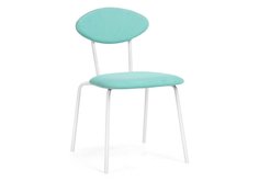 Стул на металлокаркасе Woodville Мареон катания лагун/белый матовый