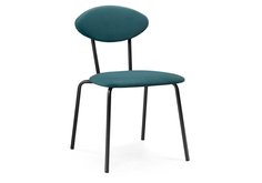 Стул на металлокаркасе Woodville Мареон катания ментол/черный матовый