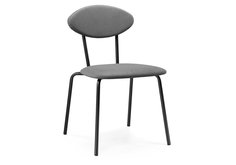 Стул на металлокаркасе Woodville Мареон катания сильвер/черный матовый