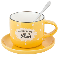 Чайная пара с ложкой Sunshine day Nouvelle 180 мл 1760185-3