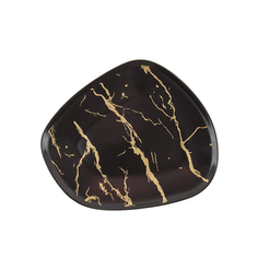 Тарелка набор 2 шт Черный мрамор Nouvelle 15,5х15 см черный 880083