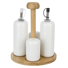 Набор для специй 5 предметов на подставке Naturel Nouvelle 17х17х22 см 2630205