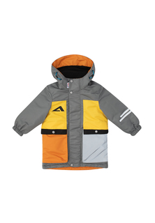 Куртка детская Oldos Лука AOSS23JK1T116, цвет графитовый_кукурузный, размер 122