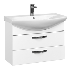 Тумба AQUATON Ария 80 М (Смайл-80) белый (1A140801AA010) без раковины