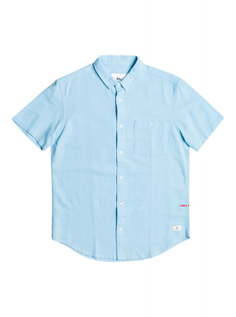 Мужская Рубашка С Коротким Рукавом Quiksilver Time Box Airy Blue