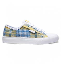 Скейтовые Кеды кроссовки Dc Manual White/Plaid