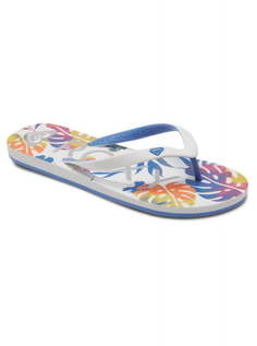 Женские Сланцы Roxy Tahiti White/C Blue/White