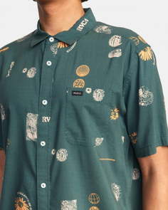 Мужская рубашка с короткими рукавами Pet Cactus Rvca