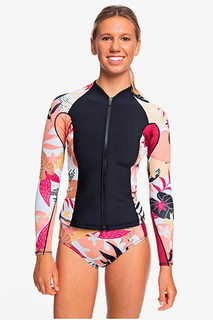 Женский гидрокостюм с длинным рукавом Roxy и молнией на груди 1mm POP Surf