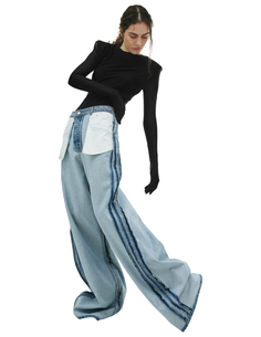 Широкие джинсы наизнанку Vetements