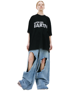 Футболка с принтом Made On Earth Vetements