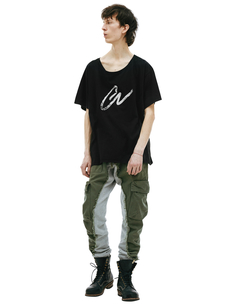 Оверсайз футболка с логотипом Greg Lauren