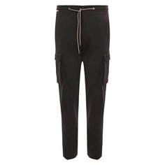 Брюки-карго из шерсти и хлопка Corneliani