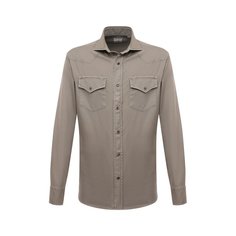 Хлопковая рубашка Brunello Cucinelli