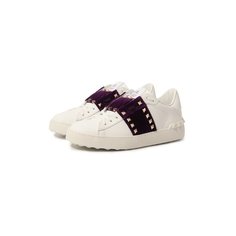Кожаные кеды Rockstud Untitled Valentino