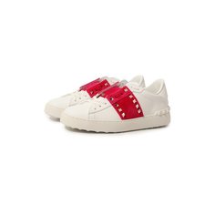 Кожаные кеды Rockstud Untitled Valentino
