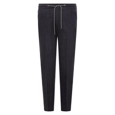 Брюки изо льна и шерсти Corneliani