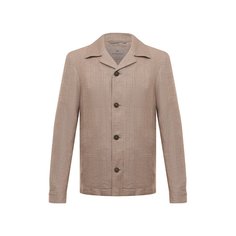 Куртка-рубашка изо льна и шерсти Canali