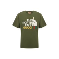 Хлопковая футболка The North Face x Gucci Gucci