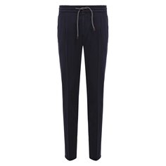 Брюки из хлопка и льна Brunello Cucinelli