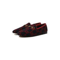 Текстильные лоферы Jordaan Gucci