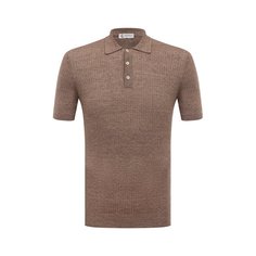 Поло изо льна и хлопка Il Borgo Cashmere