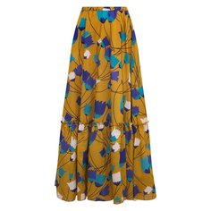 Юбка из хлопка и льна Gucci