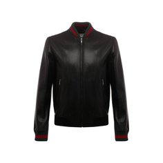 Кожаный бомбер Gucci