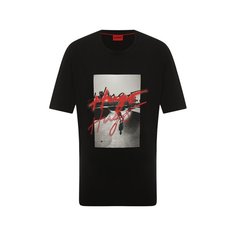 Хлопковая футболка HUGO