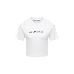Хлопковая футболка MSGM