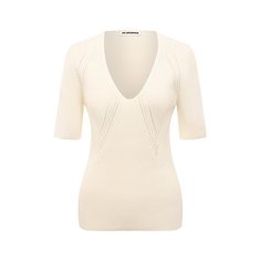 Пуловер из вискозы и хлопка Jil Sander