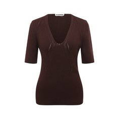 Пуловер из вискозы и хлопка Jil Sander