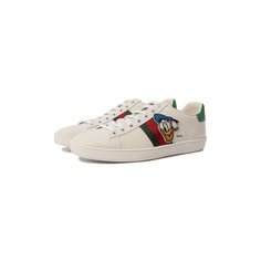 Кожаные кеды Disney x Gucci Gucci