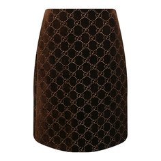 Юбка из вискозы и хлопка Gucci