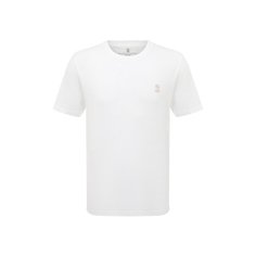 Футболка из хлопка и льна Brunello Cucinelli