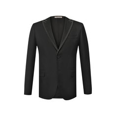 Однобортный пиджак из смеси шерсти и вискозы Bottega Veneta