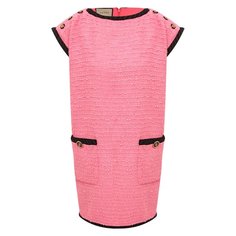 Платье из хлопка и вискозы Gucci