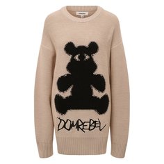 Пуловер из хлопка и шерсти DOMREBEL