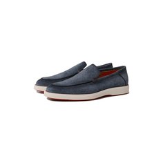 Замшевые лоферы Santoni