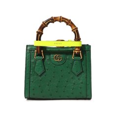 Сумка-тоут Diana mini из кожи страуса Gucci