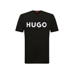 Хлопковая футболка HUGO