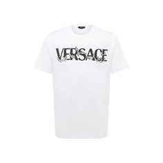 Хлопковая футболка Versace
