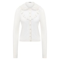 Кардиган из кашемира и шелка Miu Miu