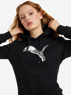 Худи женская PUMA Power Graphic, Черный