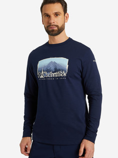 Лонгслив мужской Columbia Blue Reef LS Graphic Tee, Синий