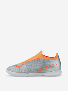 Бутсы для мальчиков PUMA Ultra 3.4 TT JR, Серебряный