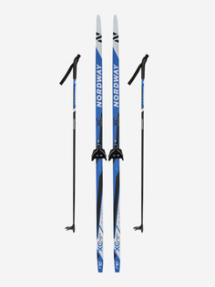 Комплект лыжный детский Nordway Classic 75 мм, Синий
