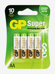 Батарейки щелочные GP LR6-CR4 Super, 4 шт., Мультицвет