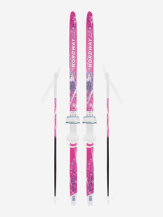 Комплект лыжный детский Nordway Snow Princess soft, Розовый