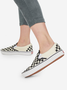Слипоны женские Vans Comfycush Slip- (Classic) Ch, Белый